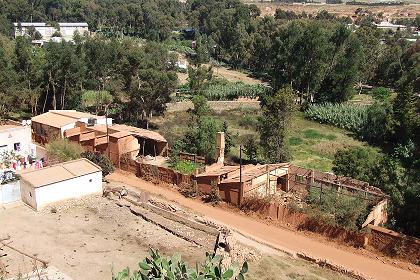 Looking over the edge of the plateau - Acria Asmara Eritrea.