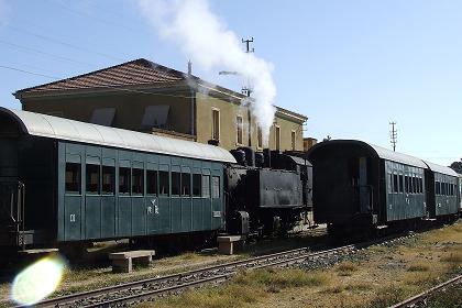 Ready for boarding - Asmara railway station.