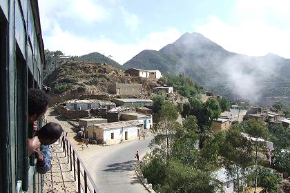 View from the train - Landscape of Arberebou Eritrea.