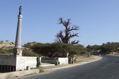 Maria statue - Road to Agordat Eritrea.