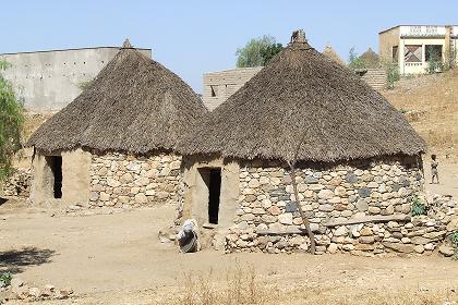 Traditional houses (Tukuls) - Halib Mentel Eritrea.