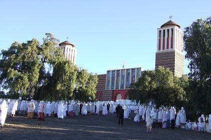 Celebrating Nigdet - Nda Mariam Cathedral - Asmara Eritrea.