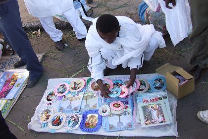 Small scale trade - Nda Mariam Cathedral - Asmara Eritrea.