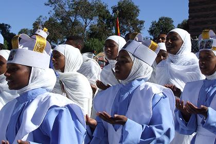 Celebrating Nigdet - Nda Mariam Cathedral - Asmara Eritrea.