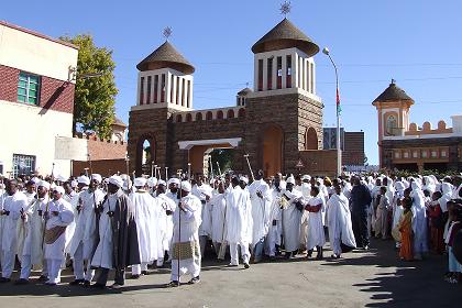 Celebrating Nigdet - Nda Mariam Cathedral - Asmara Eritrea.
