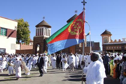 Celebrating Nigdet - Nda Mariam Cathedral - Asmara Eritrea.