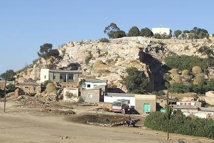 Hill dominating the center of the village  - Tsa'edakristyan Eritrea.