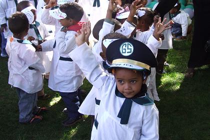 Celebration of Children's Day in the Garden of the Embassoira Hotel.