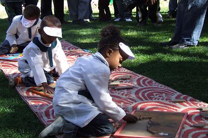 Celebration of Children's Day in the Garden of the Embassoira Hotel.