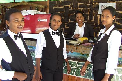 The staff of the Embassoira Hotel - Asmara Eritrea.