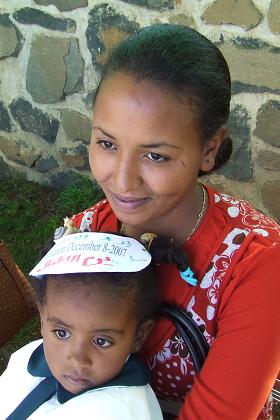 Celebration of Children's Day in the Garden of the Embassoira Hotel.