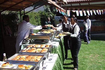 Celebration of Children's Day in the Garden of the Embassoira Hotel.