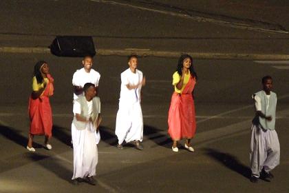 Live entertainment - Bathi Meskerem Square Asmara Eritrea.