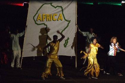 Evening show - Bathi Meskerem Square Asmara Eritrea.