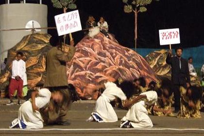 Short musical drama - Bathi Meskerem Square Asmara Eritrea.