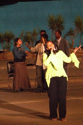 Live entertainment - Bathi Meskerem Square Asmara Eritrea.