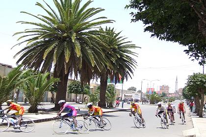 Bicycle race - Afabet Street Asmara Eritrea.