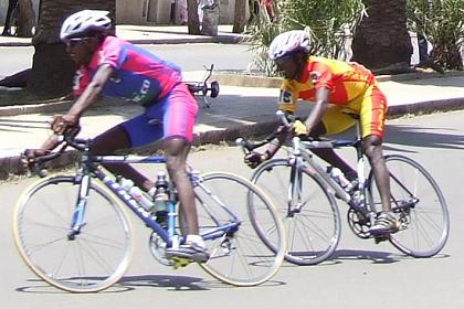 Bicycle race - Afabet Street Asmara Eritrea.