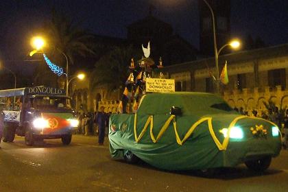 Decorated trucks (Dongolo Mineral Water) - Harnet Avenue Asmara Eritrea.