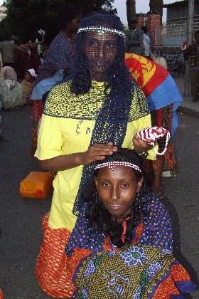 Representatives of Eritrea's youth, carnival 16th Independence Day - Asmara Eritrea.