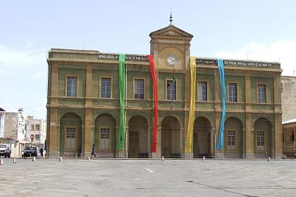 Decorated post office - Nakfa Avenue Asmara Eritrea.