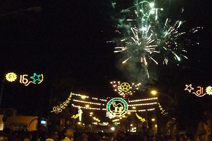 24-05-2007 0:00 fireworks at Eritrea's 16th Independence Day - Harnet Avenue Asmara Eritrea.