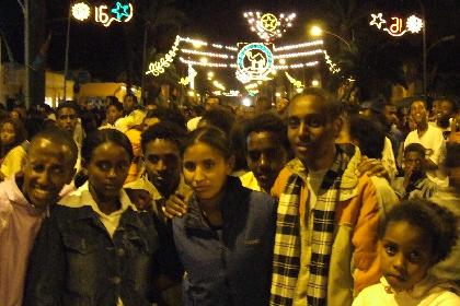 Asmarino's gathering on Asmara's main street - Harnet Avenue Asmara Eritrea.