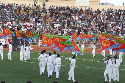 Show by students - Stadium Asmara Eritrea.