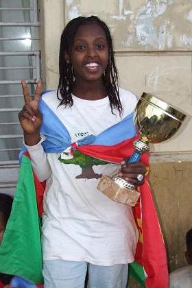 One of the winners of the sports competition - Asmara Eritrea.