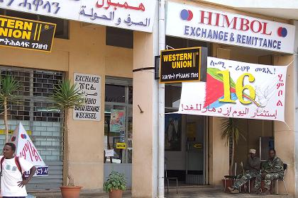 Decorated Himbol exchange office - Bathi Meskerem Asmara Eritrea.