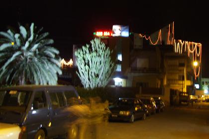 Red Sea Trading Corporation by night - Asmara Eritrea.