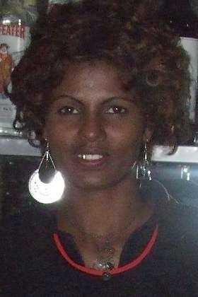 Mussie, lady bartender Bar Diana - Asmara Eritrea.