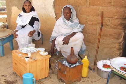 Coffee ceremony with a Keren family - Keren Eritrea.