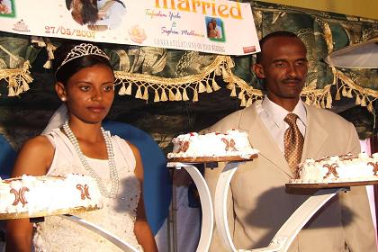 Seghen and Tesfalem, just married - Keren Eritrea.