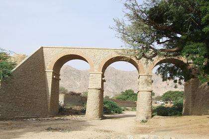 Former railway bridge over the Ciuf Ciufit river - Keren Eritrea.