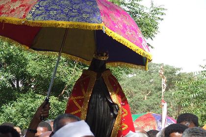Statue of the Holy Mary in the procession - Festival of Mariam Dearit - Keren Eritrea.