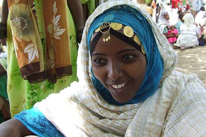 Abrehet in traditional clothes from the village Halib Mentel - Festival of Mariam Dearit - Keren Eritrea.