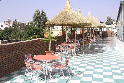 Roof terrace of the Lion Hotel - Asmara Eritrea.