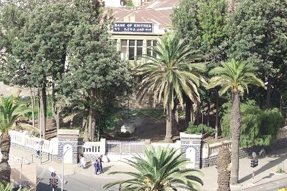 View from the bell tower - Former Bank of Eritrea Asmara Eritrea.