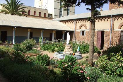 Monastery garden - Catholic Cathedral Asmara Eritrea.