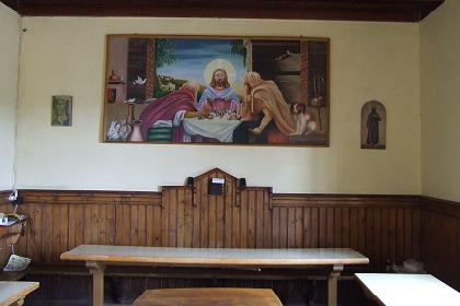 Monastery dining room - Catholic Cathedral Asmara Eritrea.