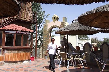 Roof terrace - Banifer Restaurant - Expo grounds Asmara Eritrea.