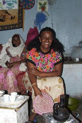 Freweyni's coffee ceremony - Asmara Eritrea.