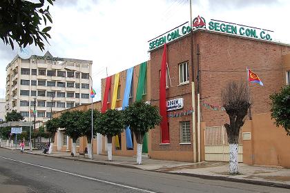 Decorated office of Segen Contruction Co. - BDHO Avenue Asmara.