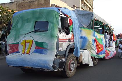 Decorated truck - 17th Independence Day celebrations - Asmara.