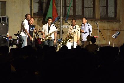 Live concert on one of the stages - Harnet Avenue Asmara Eritrea.