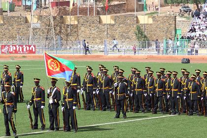 Military parade, ceremony of 17th Independence Day - Asmara Stadium.