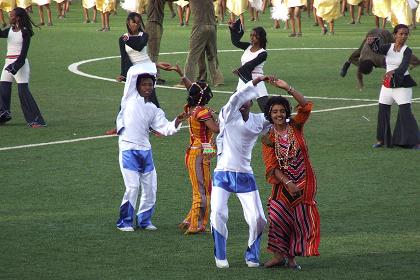 Songs & dance, ceremony of 17th Independence Day - Asmara Stadium.