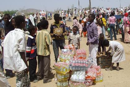 Small scale trade at the festival of Mariam Dearit - Keren Eritrea.