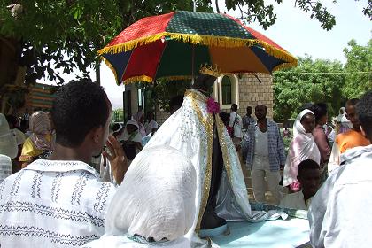 The statue of the Holy Mary - Festival of Mariam Dearit Keren Eritrea.
